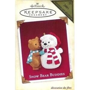Vintage 2005 Hallmark Keepsake Ornament Snow Bear Buddies